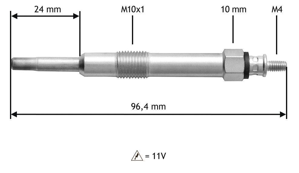 Bougie de préchauffage VALEO 345150